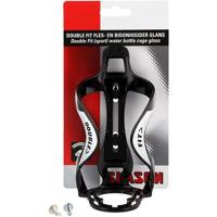 Simson double fit fles- en bidonhouder glans zwart