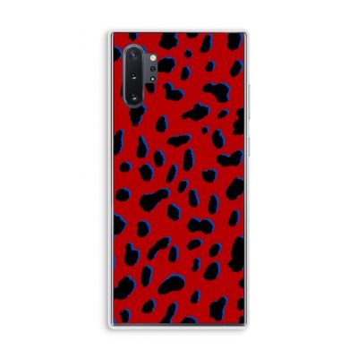 Red Leopard: Samsung Galaxy Note 10 Plus Transparant Hoesje