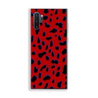 Red Leopard: Samsung Galaxy Note 10 Plus Transparant Hoesje