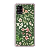 Botanical green sweet flower heaven: Samsung Galaxy A51 5G Transparant Hoesje