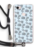 Poezen: Pixel 3 XL Transparant Hoesje met koord