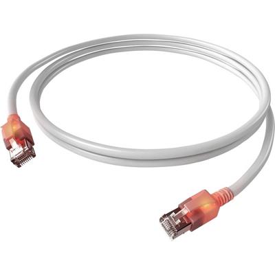 EasyLan S/FTP DualBoot® LED Kabel Cat.6A (Class EA), LSOH, wit, 0,5 m