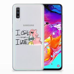 Samsung Galaxy A70 Telefoonhoesje met Naam i Can