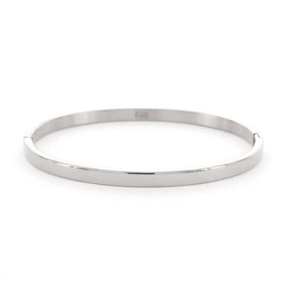Kalli Bangle Armband Glans 4 mm Zilver