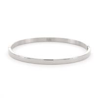 Kalli Bangle Armband Glans 4 mm Zilver