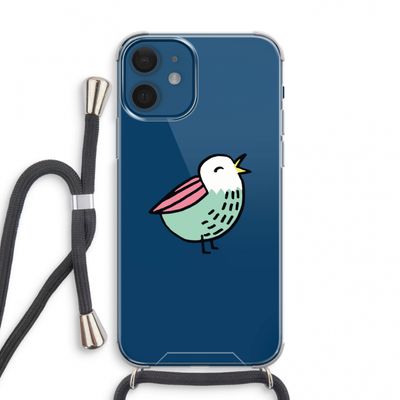 Birdy: iPhone 12 mini Transparant Hoesje met koord