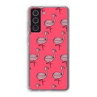 Flamingo: Samsung Galaxy S21 FE Transparant Hoesje