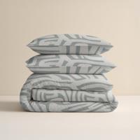 Sleeptime Flanel Danis Groen/Grijs 240 x 200/220 cm