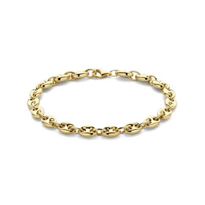 14k Geelgouden Armband met Karabijnsluiting - 19cm Draaglengte en 6mm Schakelbreedte