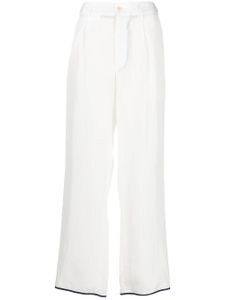 Jejia pantalon à bords contrastants - Blanc