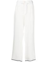 Jejia pantalon à bords contrastants - Blanc