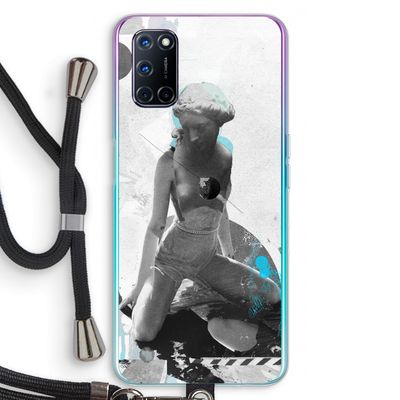 I will not feel a thing: Oppo A92 Transparant Hoesje met koord