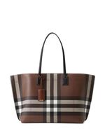 Burberry sac cabas à carreaux - Marron - thumbnail