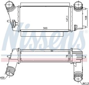 Intercooler, inlaatluchtkoeler 96252