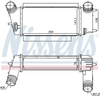 Intercooler, inlaatluchtkoeler 96252