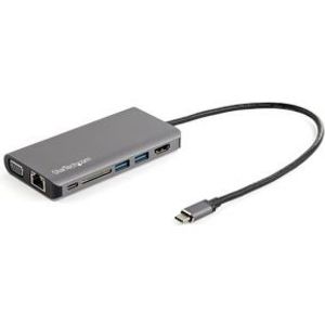 StarTech.com DKT30CHVAUSP notebook dock & poortreplicator Bedraad USB 3.0 (3.1 Gen 1) Type-C Zwart,