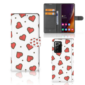 Samsung Galaxy Note20 Ultra Telefoon Hoesje Hearts