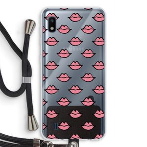 Lipjes: Samsung Galaxy A10 Transparant Hoesje met koord