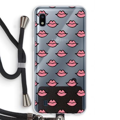 Lipjes: Samsung Galaxy A10 Transparant Hoesje met koord