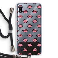 Lipjes: Samsung Galaxy A10 Transparant Hoesje met koord