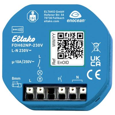 Eltako FDH62NP-230V Draadloze afzuigkapbediening Draadloos Inbouw (in muur)