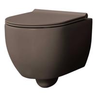 Wandcloset Xenz Gio | 52 cm | Rimless | Zonder toiletzitting | Keramiek | Coffee mat