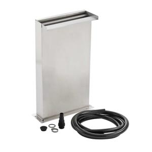 Oase Waterfall Kit 30: Rustgevende Roestvrijstalen Tuinwaterval, Flexibel & Stijlvol Design