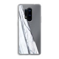 Gestreepte marmer: OnePlus 8 Pro Transparant Hoesje