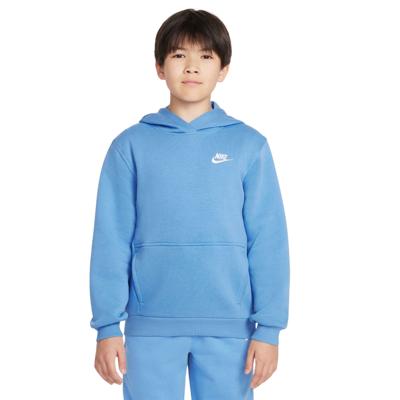 Nike Sportswear Club Fleece Hoodie Kids Blauw Wit
