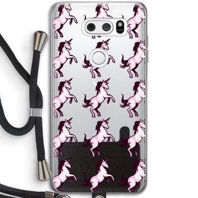 Musketon Unicorn: LG V30 Transparant Hoesje met koord