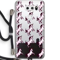 Musketon Unicorn: LG V30 Transparant Hoesje met koord