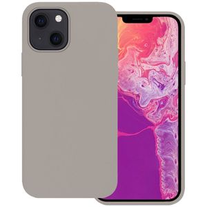 Basey iPhone 13 Hoesje Silicone Case - iPhone 13 Case Grijs Siliconen Hoes - iPhone 13 Hoes Cover - Grijs