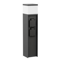 Staande buitenlamp met stopcontact buiten G9 2x EU 39 cm