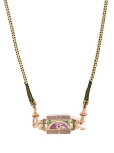 Marie Lichtenberg collier Lucky en or rose 18ct serti de saphir