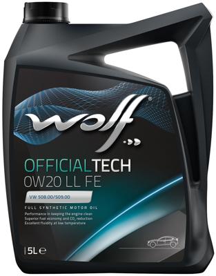 Wolf Motoroil 0w20 5l off.tech ll fe