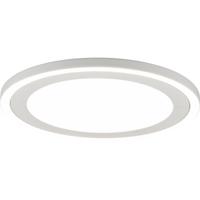 LED Plafondlamp Natuurlijk Wit 4000K - 24.5W - Rond Mat Wit Kunststof
