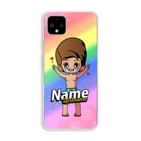 Chibi Maker man: Pixel 4 XL Transparant Hoesje