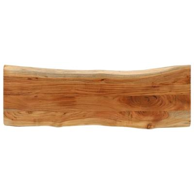 Tafelblad rechthoekig natuurlijke rand 140x40x3,8 cm acaciahout
