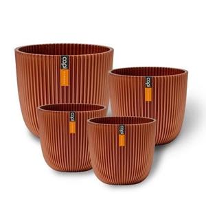 Capi Europe Set Pot bol Groove &apos;made with&apos; - Set M - Metallic koper