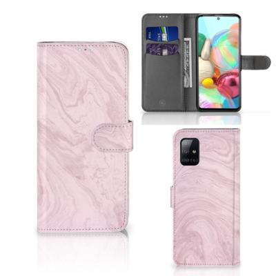 Samsung Galaxy A71 | Bookcase | Marble Pink - Origineel Cadeau Vriendin