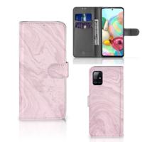 Samsung Galaxy A71 | Bookcase | Marble Pink - Origineel Cadeau Vriendin