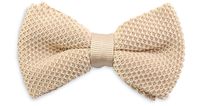 Sir Redman SRBOWTIE24013 Gebreide Strik - Champagne