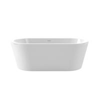 XenZ Vrijstaand Ligbad Noa 170 x 80 cm Wit Afvoer Wit