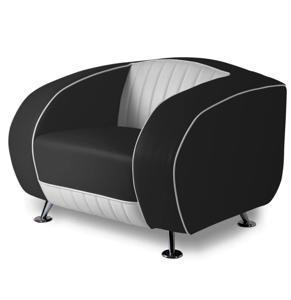 Bel Air Sofa Delucas Retro SF01CB Zwart Eenzitter