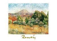 Kunstdruk Auguste Renoir - Il mont Sainte-Victoire 70x50cm