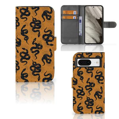 Telefoonhoesje | Met pasjeshouder | voor Google Pixel 8 Snakes