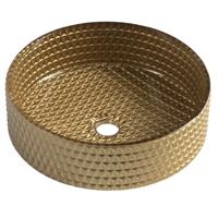 Glazen Waskom Gegraveerd Sapho Maragua 39,5 cm Goud Glazen Waskom Gegraveerd Sapho Maragua 39,5 cm Goud