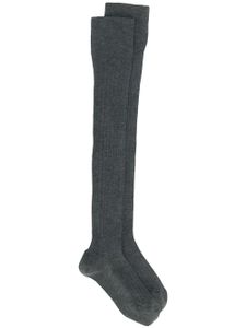 Brunello Cucinelli chaussettes longues classiques - Gris