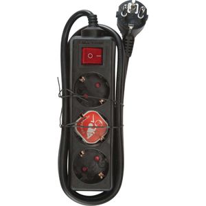 Brennenstuhl Stekkerdoos 3-voudig 1.40 m Zwart | 1 stuks - BN-1550600413 - BN-1550600413