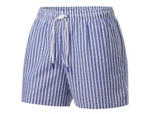 CRIVIT Heren zwembroek (Blauw/gestreept, XL)